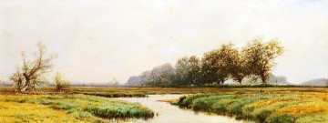 ブルック川の流れ Painting - ニューベリーポート湿地 アルフレッド・トンプソン ブライチャー川